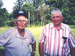 Harold Nichol and Red Doolittle in 2003